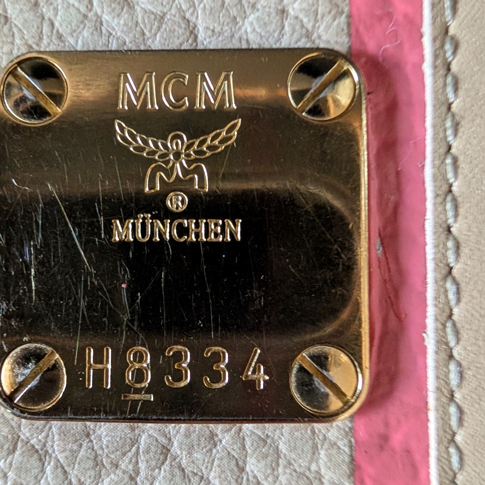 MCM Visetos Trifold Leather Long Wallet - Picture 7 of 11